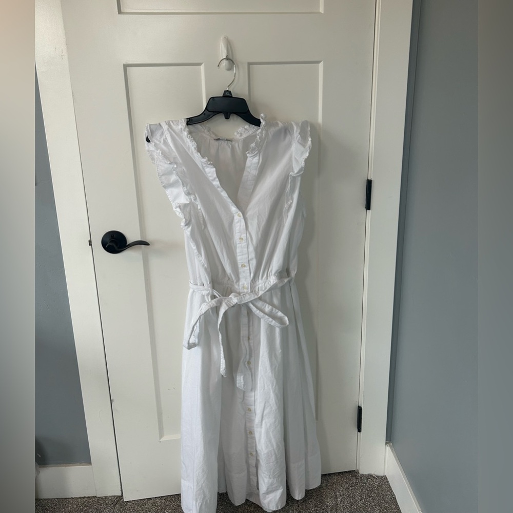 Free Assembly White Ruffle Dress